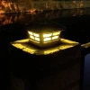 New outdoor solar column head lamp, 4-inch column head lamp, garden lamp, column lamp, fence lamp, column cap lamp Application Scenario